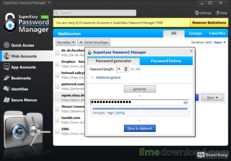 SuperEasy Password Manager Free
