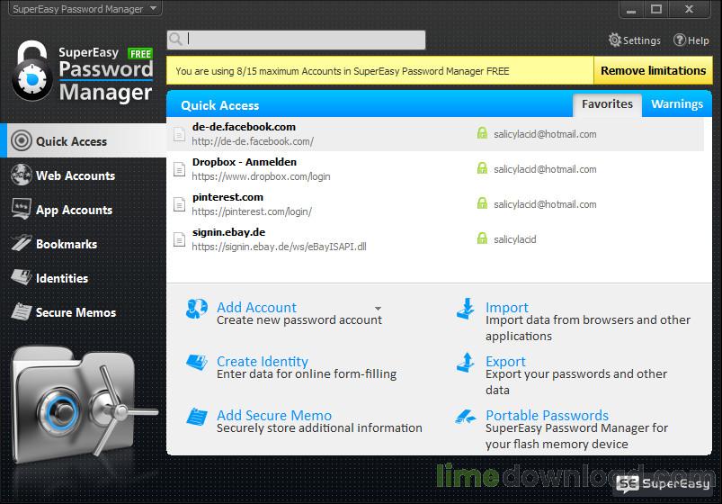 SuperEasy Password Manager Free