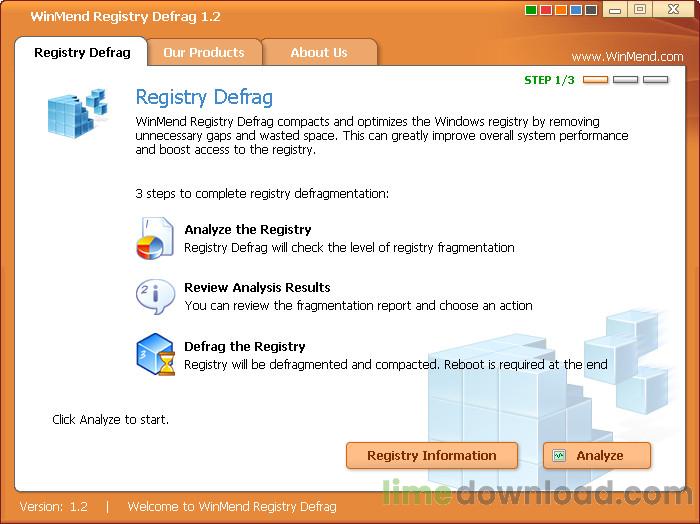 WinMend Registry Defrag