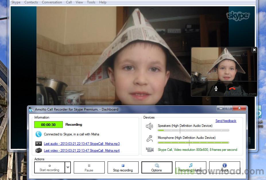 Amolto Call Recorder for Skype
