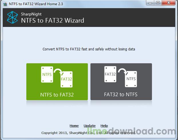 NTFS to FAT32 Wizard