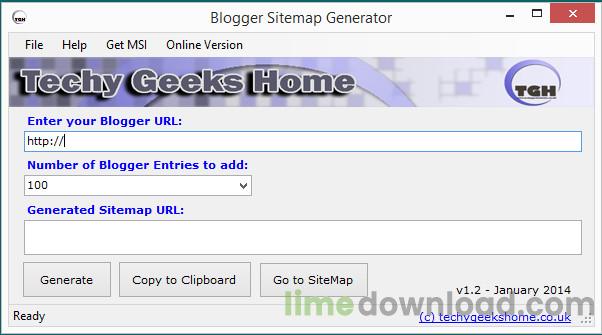 Blogger Sitemap Generator