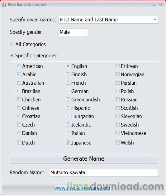 Free Name Generator