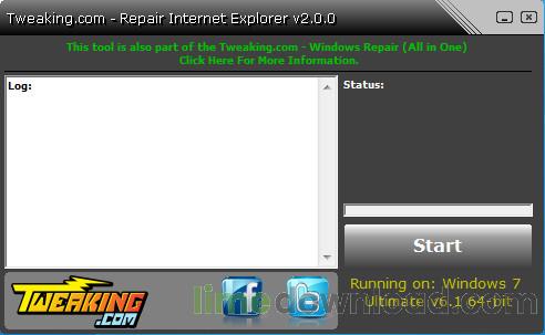 Repair Internet Explorer