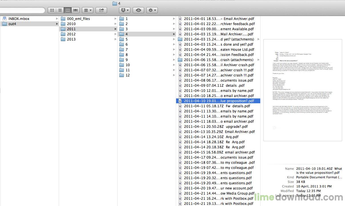 Email Archiver