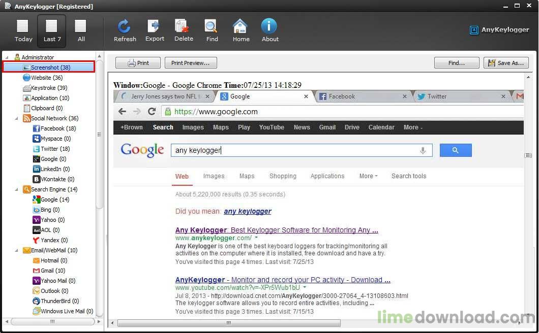 Any Keylogger
