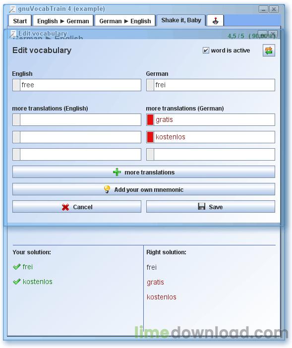 gnuVocabTrain