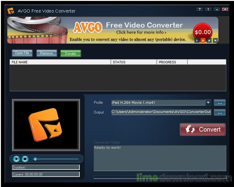 AVGO Free Video Converter