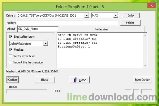 Folder SimpBurn
