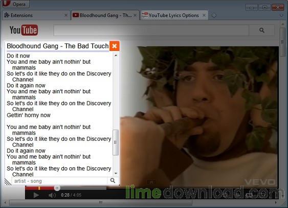 YouTube Lyrics Safari