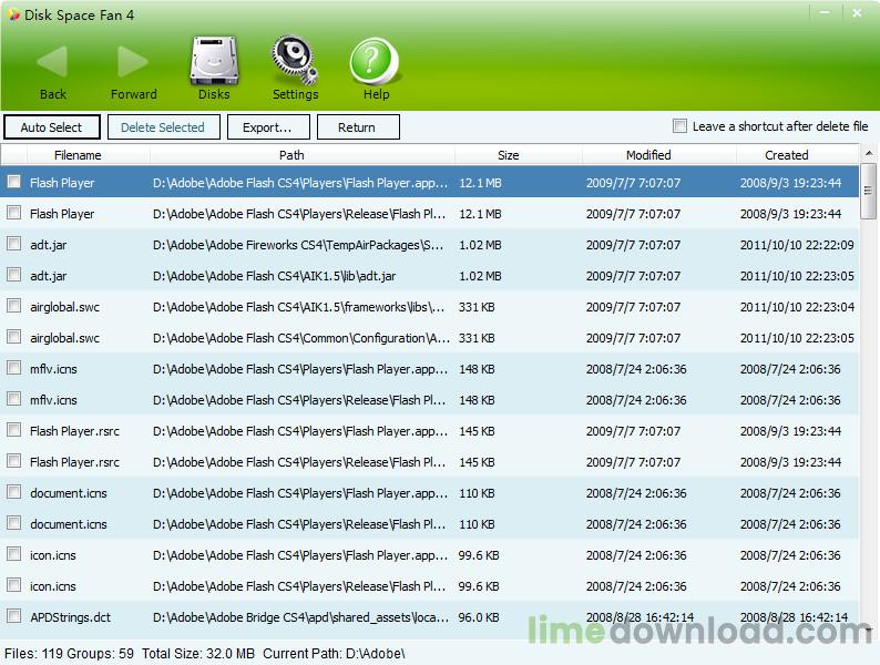 Disk Space Fan