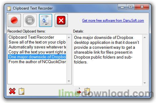 Clipboard Text Recorder