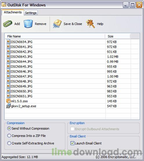 OutDisk FTP for Outlook