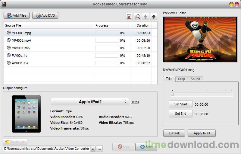 Rocket Video Converter for iPad