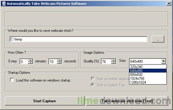 Automatically Take Webcam Pictures Software