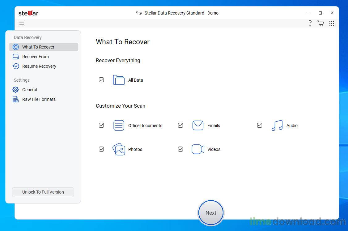 Stellar Data Recovery
