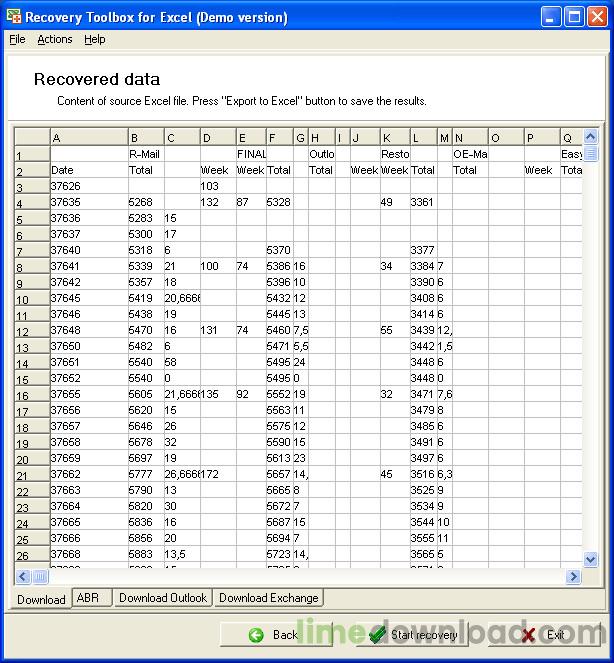 Recovery Toolbox for Excel