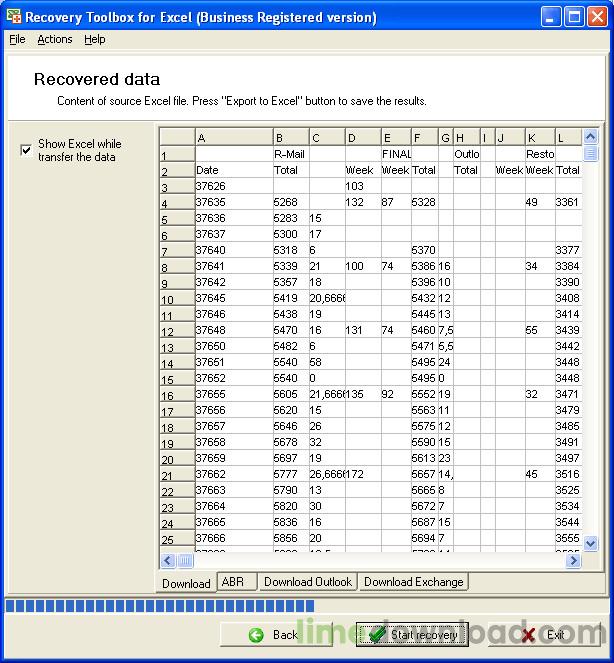 Recovery Toolbox for Excel