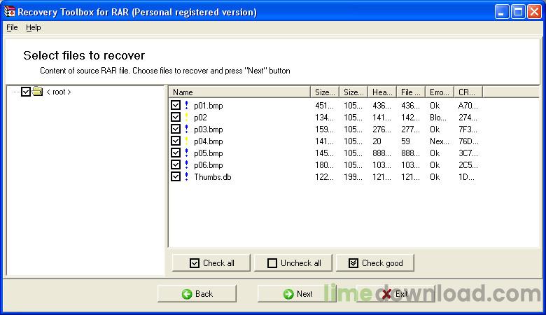 Recovery Toolbox for RAR