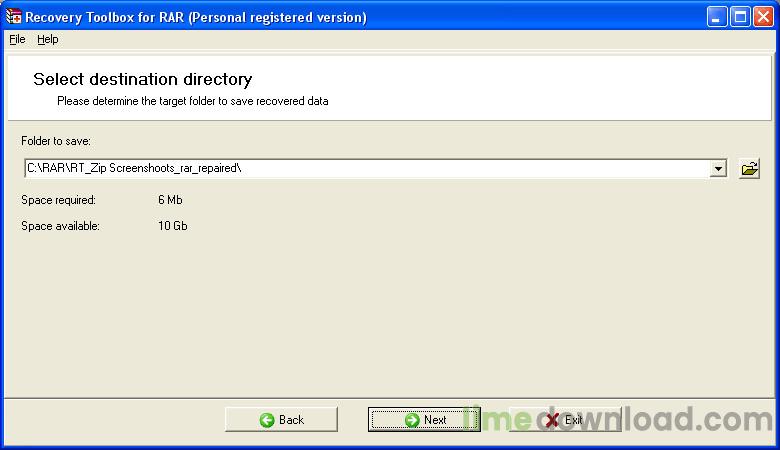 Recovery Toolbox for RAR