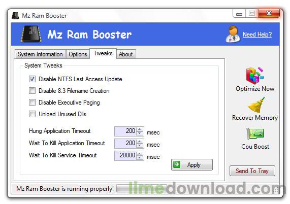 Mz Ram Booster
