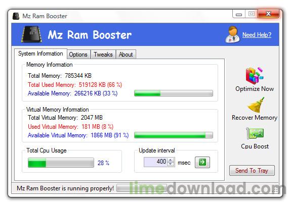 Mz Ram Booster