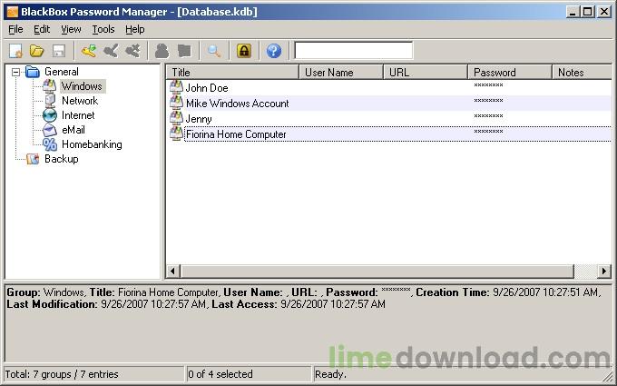 BlackBox Password Manager
