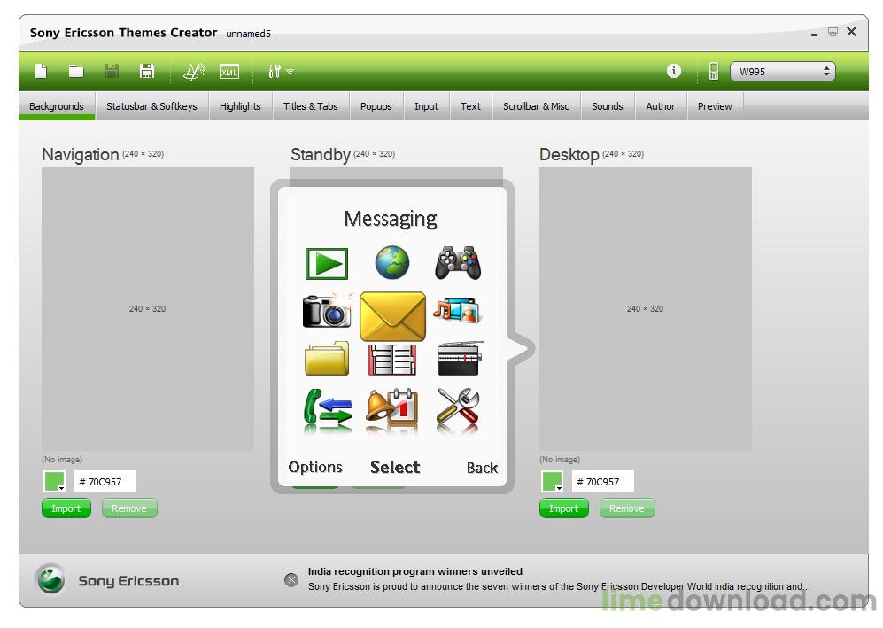 SonyEricsson Themes Creator