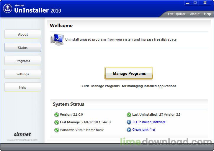 Simnet Uninstaller 2010
