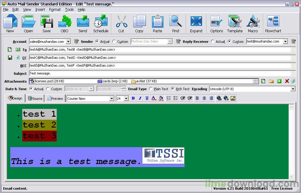 Auto Mail Sender Standard Edition