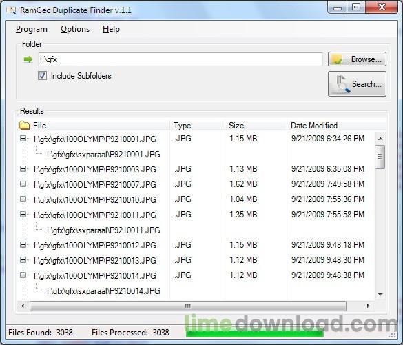 RamGec Duplicate Finder