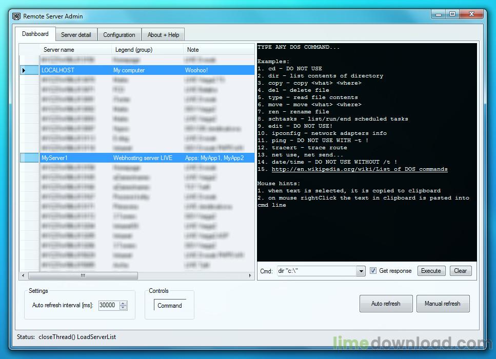 Remote Server Admin