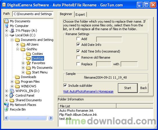Auto photo renamer