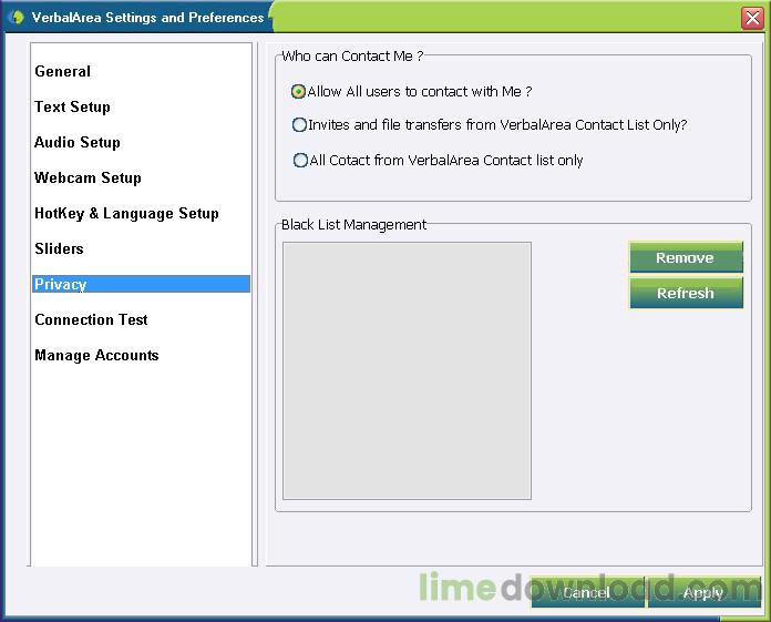 Verbal Area Messenger