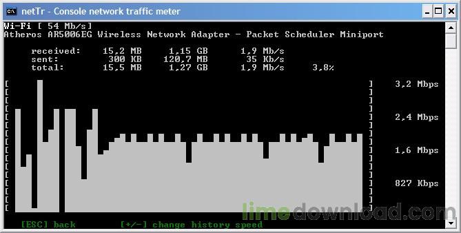 netTr - network traffic monitor