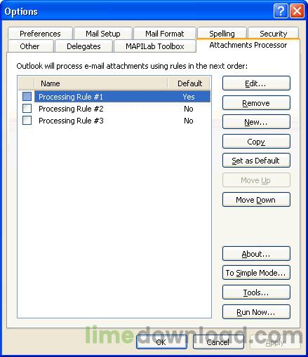 Attachments Processor for Outlook