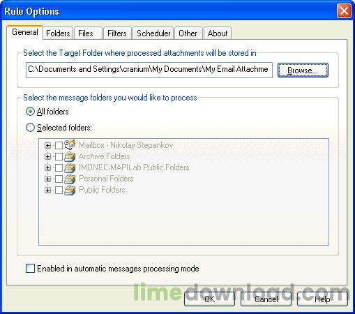 Attachments Processor for Outlook