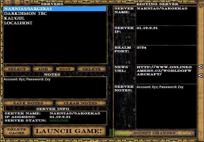 Wow Server Launcher