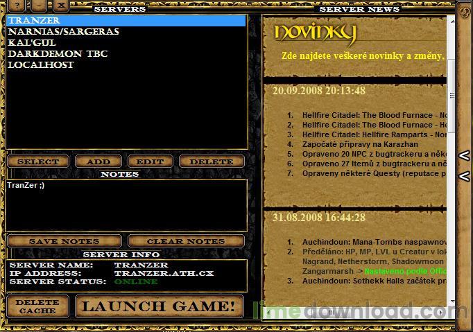 Wow Server Launcher