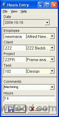 Employee Project Clock
