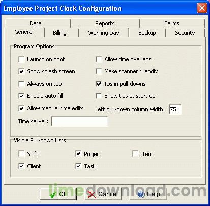 Employee Project Clock