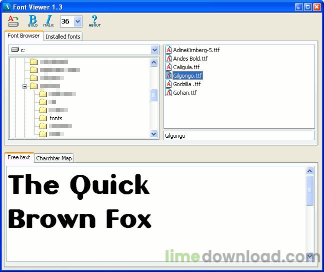 FontViewer