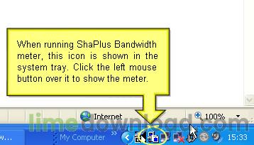 ShaPlus Bandwidth Meter