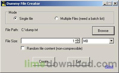 Dummy File Creator