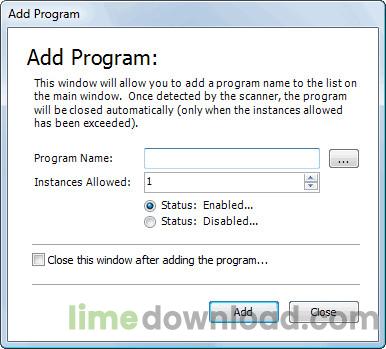 Control Running Programs