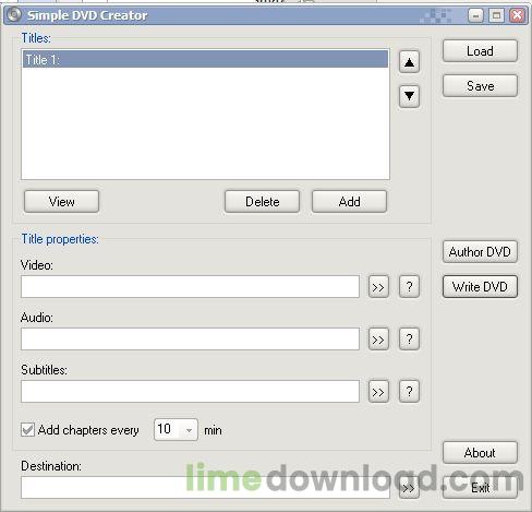 Simple DVD Creator