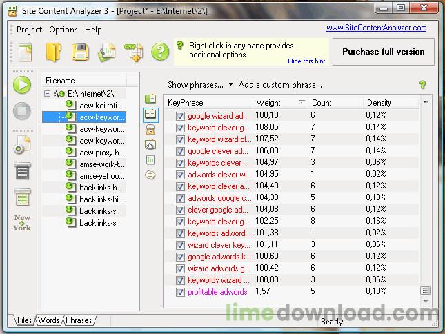 Site Content Analyzer