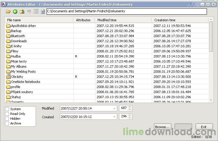 File Attributes Editor