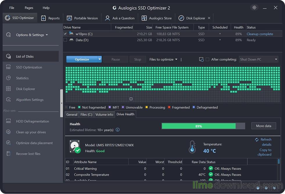 Auslogics SSD Optimizer