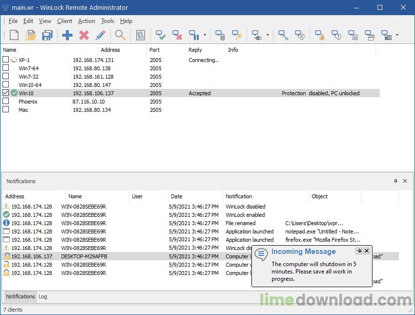 WinLock Remote Admin